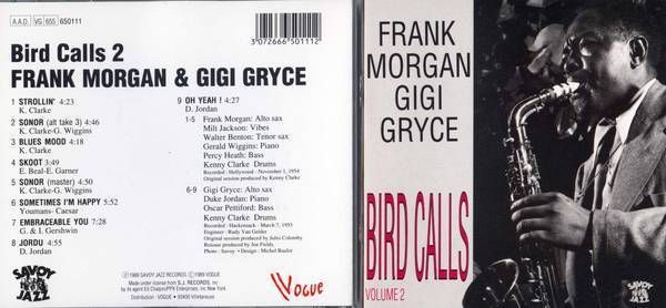 Jazz��Frank Morgan & Gigi Gryce   Bird Calls����