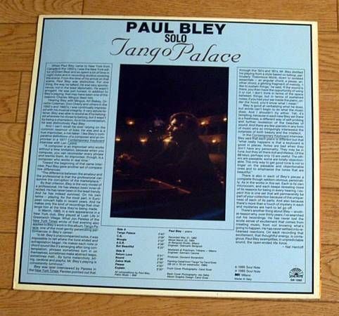 JazzLP��Paul Bley �� Tango Palace