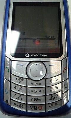 ��vodafone 702NKII  �֥롼 �����Ρ����ŴNOKIA6680��