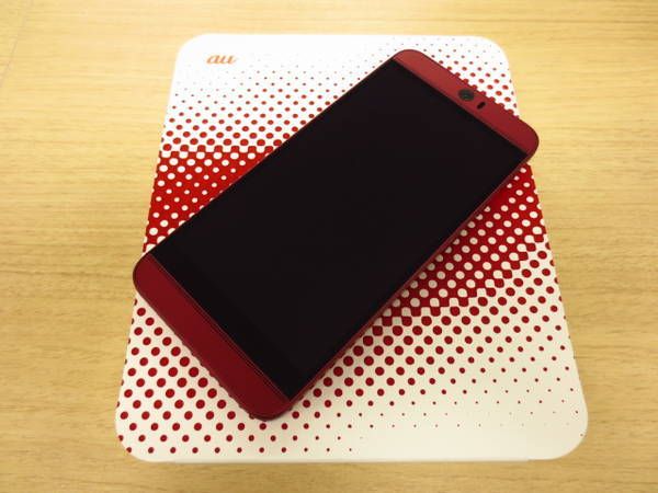 ムスビー｜大黒屋□au HTC J butterfly HTV31 赤 極美品 [利用制限 