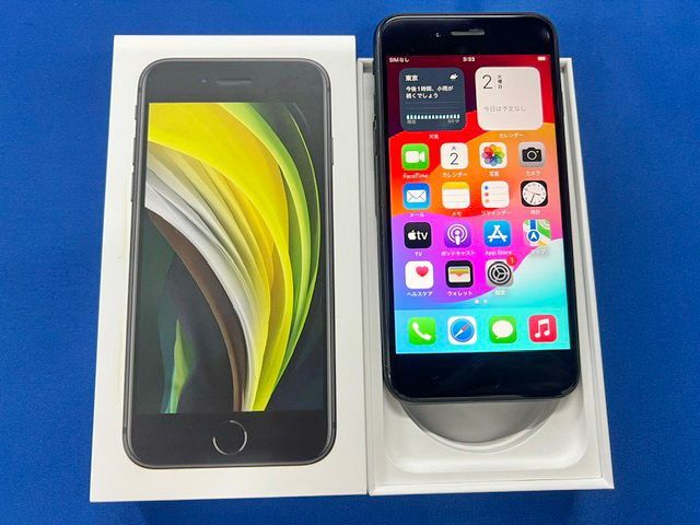 �� SIM�ե꡼ iPhoneSE2 128GB�ʥ֥�å��ˡ�Ƚ���������ʡ�����̵����