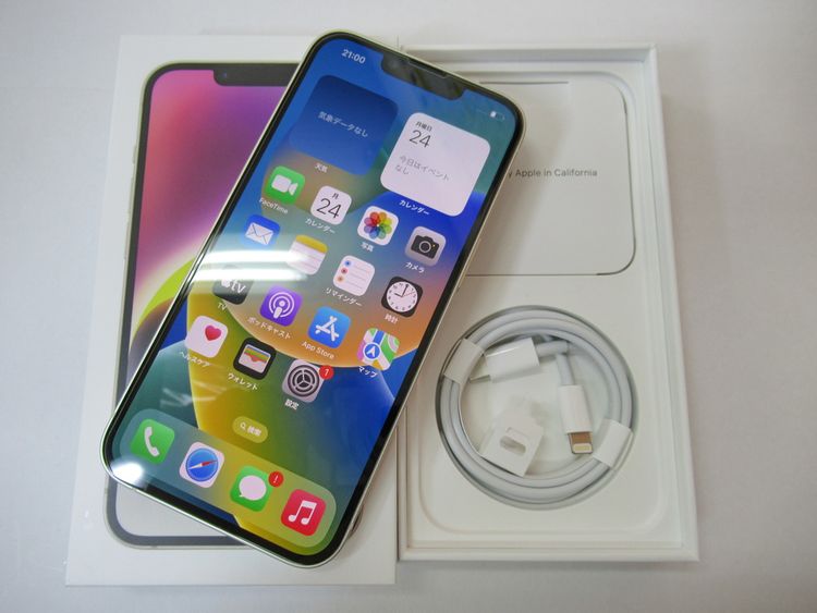ムスビー｜【Apple SIMフリー版 iPhone14 128GB（スターライト）中古超 