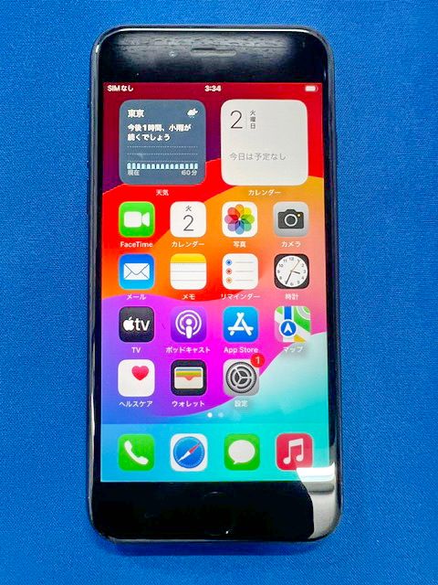 �� SIM�ե꡼ iPhoneSE2 128GB�ʥ֥�å��ˡ�Ƚ���������ʡ�����̵����
