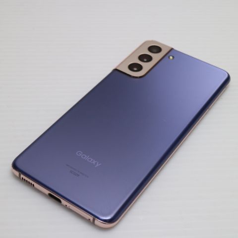 安心保証 美品 Galaxy S21 5G SCG09 ファントムバイオレット 白ロム