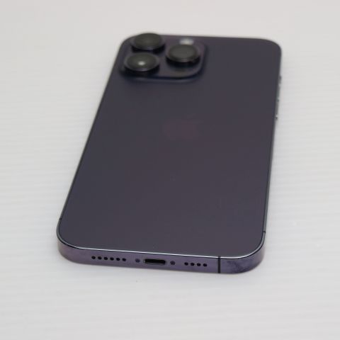 安心保証 新品同様 SIMフリー iPhone14 Pro Max 128GB ディープパープル