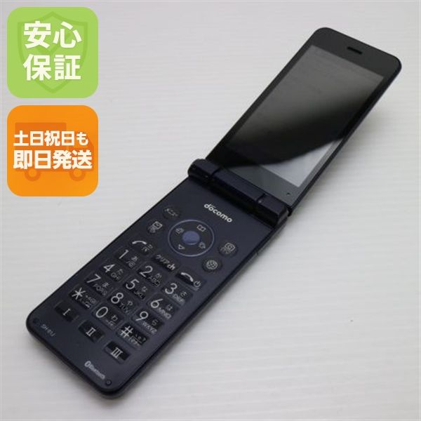 安心保証付 超美品 SH-01J AQUOS ケータイ ブルーブラック  中古本体