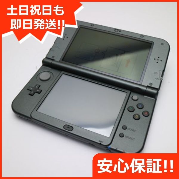 美品】new 白き Nintendo 3DS LL メタリックブラック 本体 