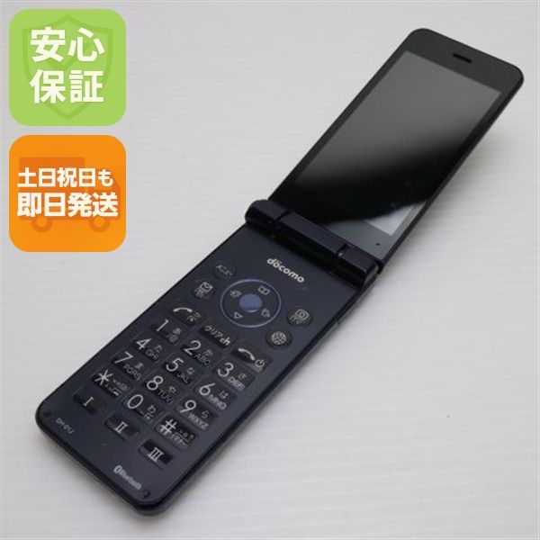 安心保証付 良品中古 SH-01J AQUOS ケータイ ブルーブラック  中古本体