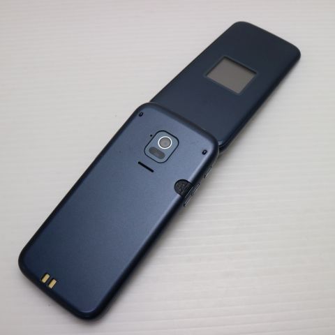 安心保証 超美品 F-01M  ネイビー ガラケー 白ロム