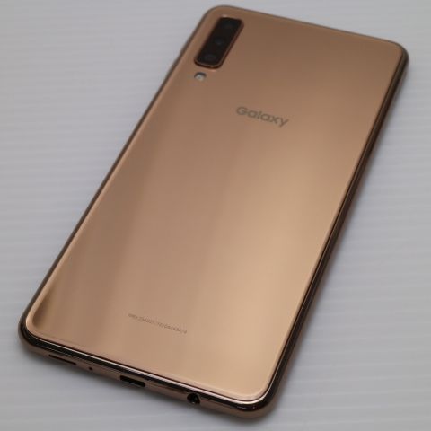 ムスビー｜安心保証 新品同様 SIMフリー Galaxy A7 ゴールド スマホ 白 