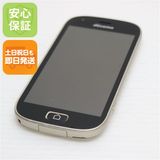 安心保証 美品 F-03K らくらくスマートフォン me ゴールド 本体 白ロム