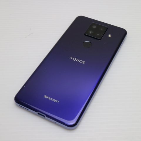 超美品 SIMフリー AQUOS sense4 plus SH-M16 パープル 即日発送