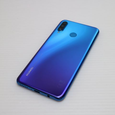 安心保証 超美品 SIMフリー HUAWEI P30 lite  ピーコックブルー  スマホ 白ロム