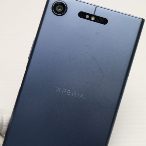安心保証 超美品 SOV36 Xperia XZ1 ブルー 本体 白ロム