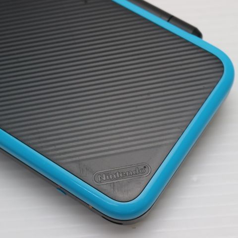安心保証付 美品 NEWニンテンドー2DS LL ブラック×ターコイズ  中古本体