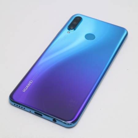 ムスビー｜○新品同様○SIMフリー HUAWEI P30 lite ピーコックブルー  