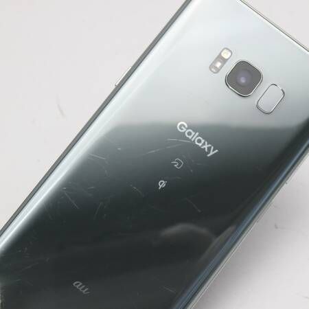 ムスビー｜○安心保証付○美品○au SCV35 Galaxy S8+ シルバー○白ロム  