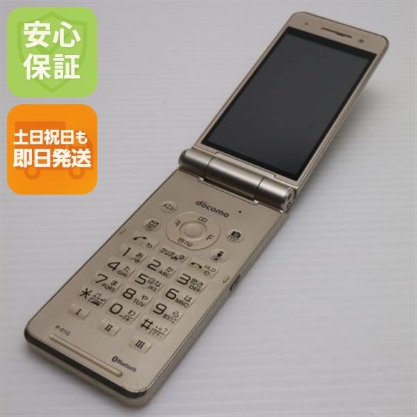 中古 P-01G ゴールド 白ロム 中古本体