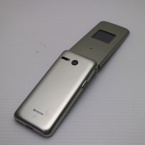 ムスビー｜安心保証 美品 KYF41 かんたんケータイ シャンパンゴールド 