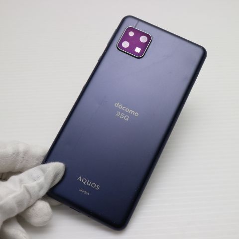 安心保証 美品 SH-53A AQUOS sense 5G ブラック 白ロム