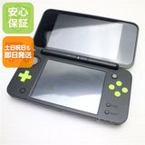 安心保証付 美品 NEWニンテンドー2DS LL ブラック×ライム 中古本体