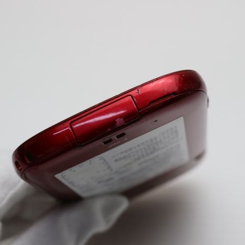 安心保証付 超美品 F-06F らくらくスマートフォン3 レッド 白ロム 中古本体