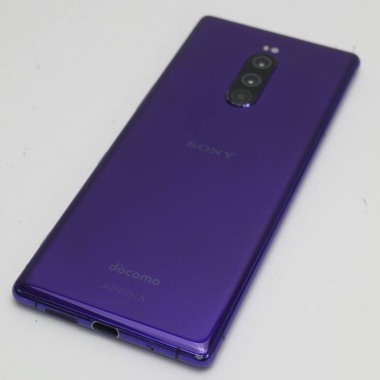 ムスビー｜安心保証 美品 SO-03L Xperia 1 パープル 本体 白ロム  