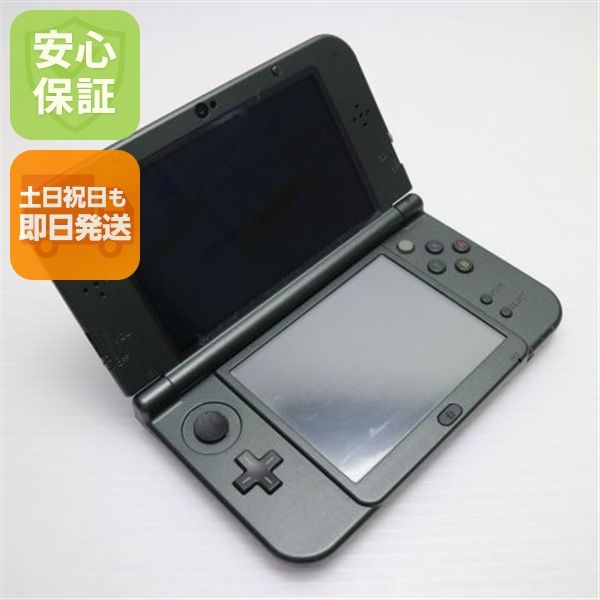 安心保証付 良品中古 Newニンテンドー3DS LL メタリックブラック  中古本体