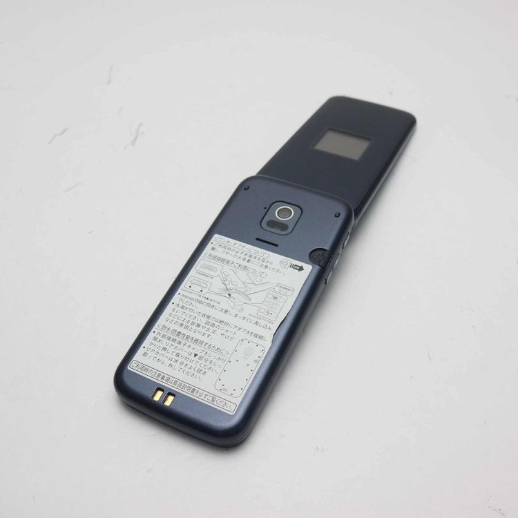 ムスビー｜安心保証 超美品 F-01M ネイビー ガラケー 白ロム【らくらく 
