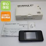 超美品 UQmobile Speed Wi-Fi NEXT W06 ブラック×ブルー