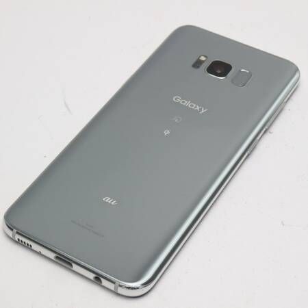 ムスビー｜○安心保証付○美品○au SCV35 Galaxy S8+ シルバー○白ロム  