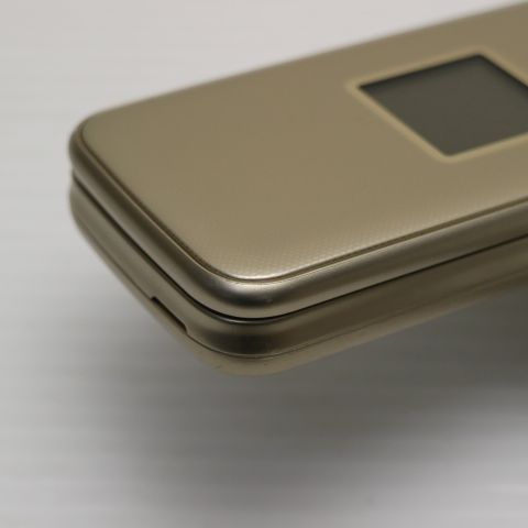 安心保証付 美品 F-02J らくらくホン ゴールド  中古本体