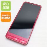 安心保証 美品 SoftBank シンプルスマホ6 A201SH ルビーレッド