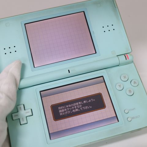 24031801 ジャンク うるさ NINTENDO DSLite アイスブルー