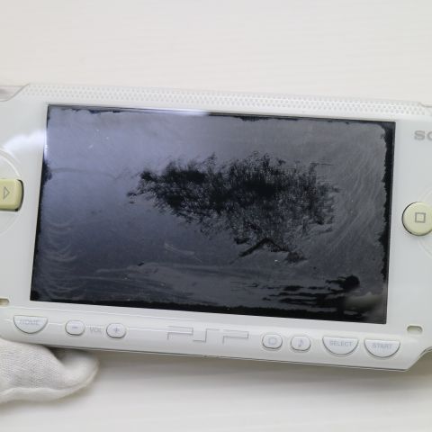 安心保証付 良品中古 PSP-1000 セラミック・ホワイト  中古本体