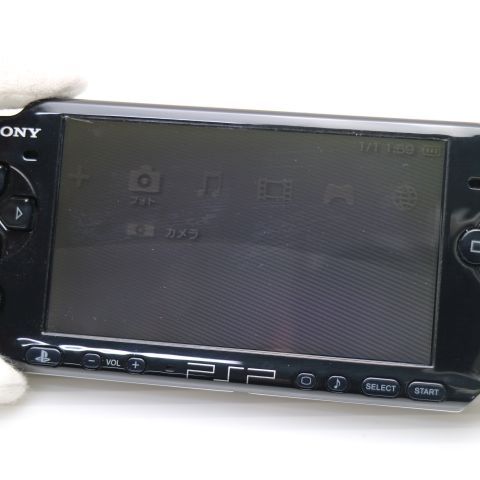 ムスビー｜安心保証付 美品 PSP-3000 ピアノ・ブラック 中古本体【PSP 