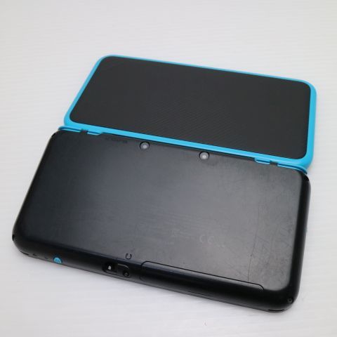 安心保証付 美品 NEWニンテンドー2DS LL ブラック×ターコイズ  中古本体