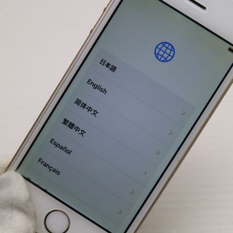 安心保証付 超美品 SIMフリー iPhoneSE 16GB ゴールド 白ロム 中古本体