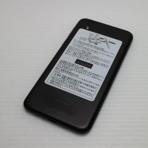 安心保証 超美品 702SH AQUOS sense basic ブラック 本体 白ロム