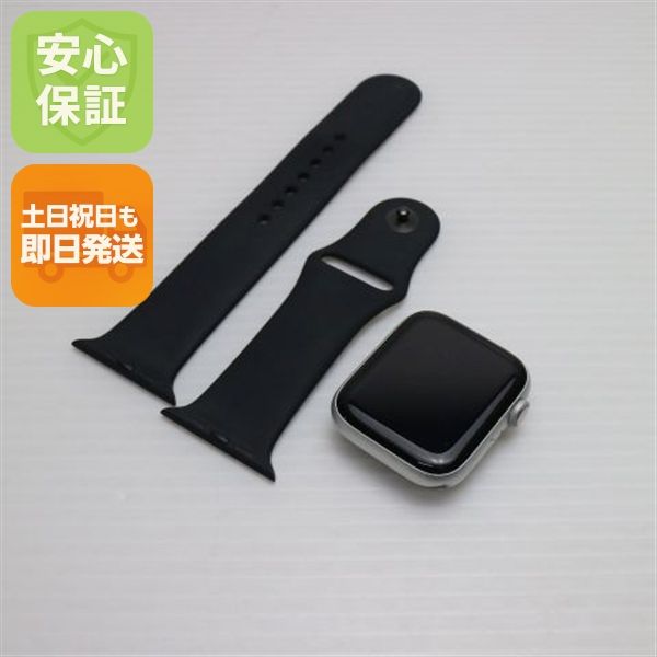 超美品 Apple Watch SE 44mm GPS+Cellular シルバー土日祝発送