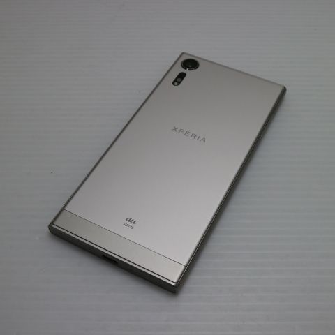 安心保証付 新品同様 au SOV35 Xperia XZs シルバー 白ロム 中古本体