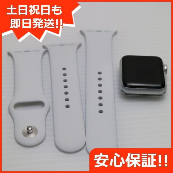 ムスビー｜美品 Apple Watch series3 38mm GPS シルバー【Apple Watch 