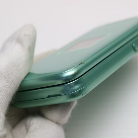 安心保証付 良品中古 F-02J らくらくホン ミントグリーン  中古本体