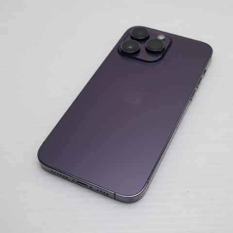 安心保証 新品同様 SIMフリー iPhone14 Pro Max 128GB ディープパープル