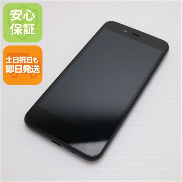 安心保証 超美品 702SH AQUOS sense basic ブラック 本体 白ロム