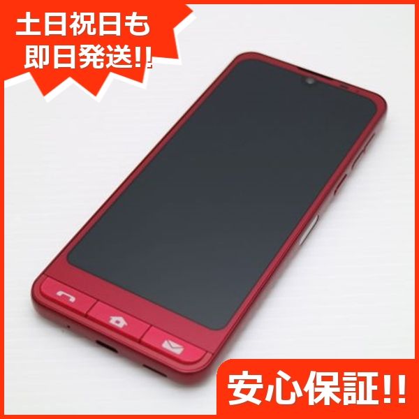 ムスビー｜新品同様 SoftBank シンプルスマホ6 A201SH ルビーレッド 