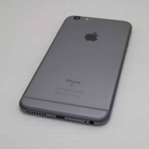 安心保証付 新品同様 SIMフリー iPhone6S PLUS 128GB スペースグレイ 白ロム