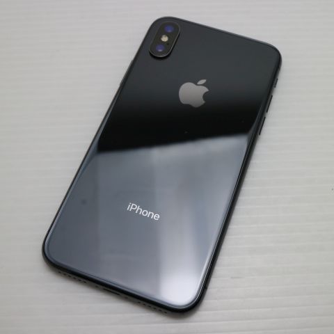 安心保証 美品 SIMフリー iPhoneX 256GB スペースグレイ 本体 白ロム
