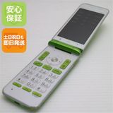 安心保証 良品中古 GRATINA KYF37 かんたんケータイ グリーン 本体 白ロム