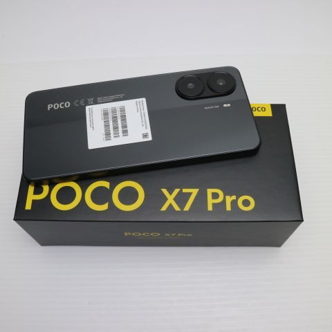 安心保証 新品未使用 SIMフリー POCO X7 Pro 256GB ブラック